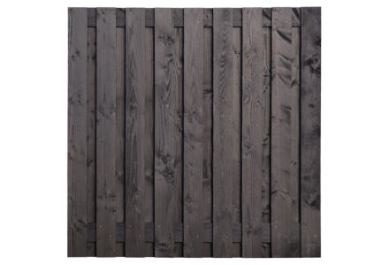 Tuinscherm Karin zwart gedompeld 19-planks 180x180cm