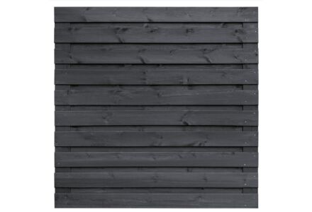 Tuinscherm Kassel zwart gespoten 21-planks 180x180cm
