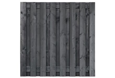 Tuinscherm Dalen zwart geimpregneerd 17-planks 180x180cm