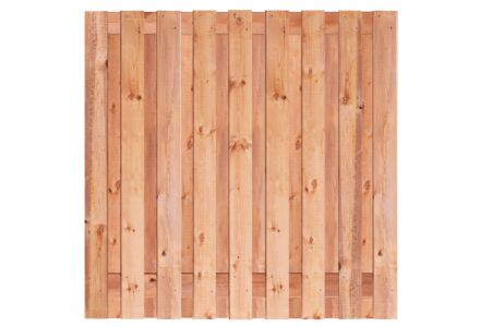 Tuinscherm Tanger Red Class Wood 19-planks 180x180 cm