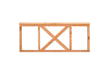 Kruishekwerk Red Class Wood 75x200cm