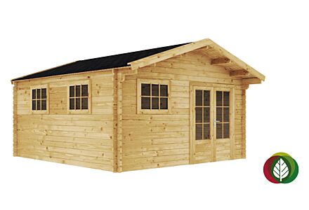 Blokhut Aalden 45mm 450x500cm - Duxwood