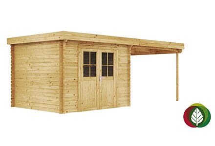Blokhut Aken 28mm 650x300cm - Duxwood