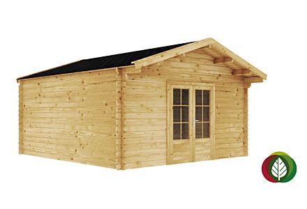 Blokhut Sleen 45mm 450x600cm - Duxwood