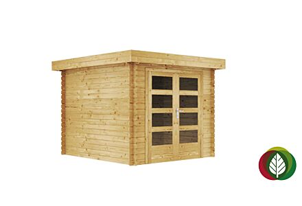 Blokhut Villach 28mm 225x225cm - Duxwood