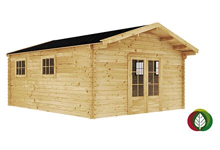 Blokhut Weerdinge 45mm 450x600cm - Duxwood