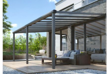Aluminium veranda compact 304x300cm antraciet