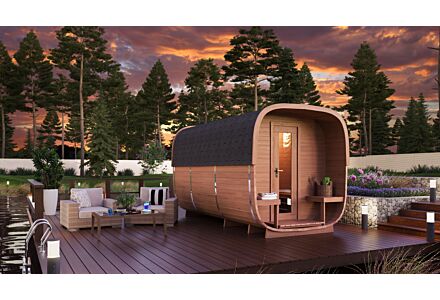 Cube Sauna Rovaniemi 219 x 390 cm Thermowood