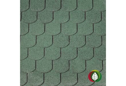 Dakshingles beverstaart groen