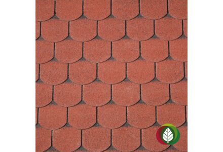 Dakshingles beverstaart rood