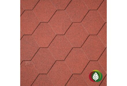 Dakshingles hexagonaal rood 