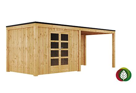 Tuinhuis met overkapping Daniël 300x600cm