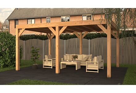 Douglas overkapping 600x300cm Florijn 