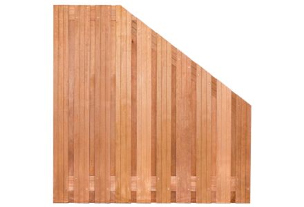Tuinscherm hardhout Dronten recht verloop 180x180cm