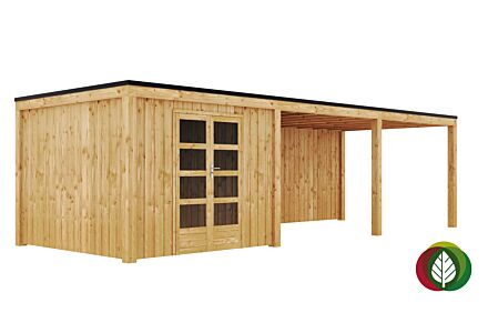 Tuinhuis met overkapping Duuk 300x900cm