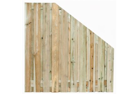 Tuinscherm Enschede verloop geïmpregneerd 21-planks 180x180cm