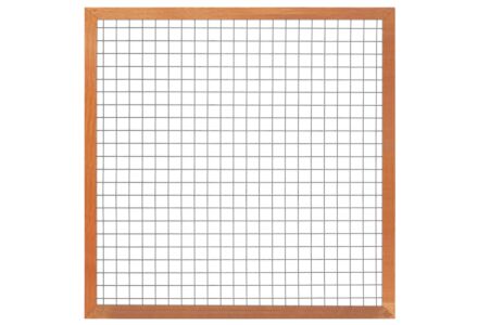 Gaaselement met hardhouten kader 180x180cm