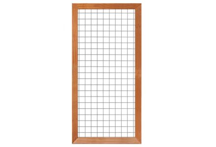 Gaaselement met hardhouten kader 180x90cm