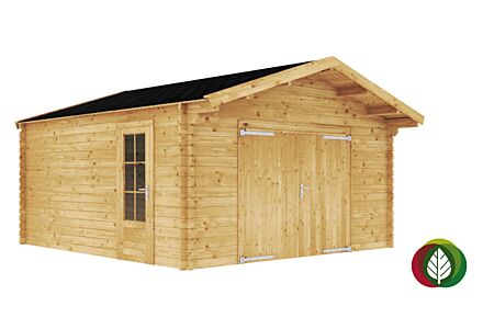 Houten garage 450 x 500 cm - Lars 45mm