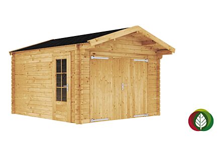 Houten garage 350 x 400 cm - Sem 45mm