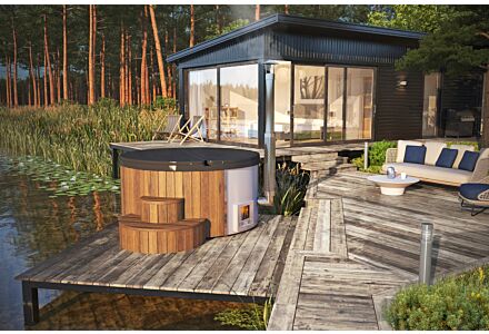 Fiberglas Hottub 220cm de luxe met interne kachel