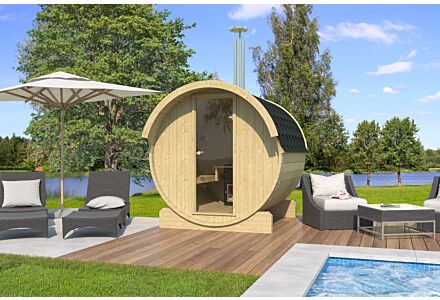Barrelsauna 200Øx220cm Interflex