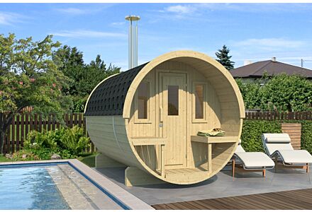 Barrelsauna 200Øx250cm Interflex
