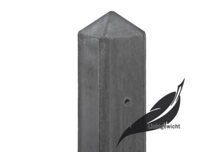 Betonpaal antraciet 8.5x8.5cm hout-beton systeem Schelde