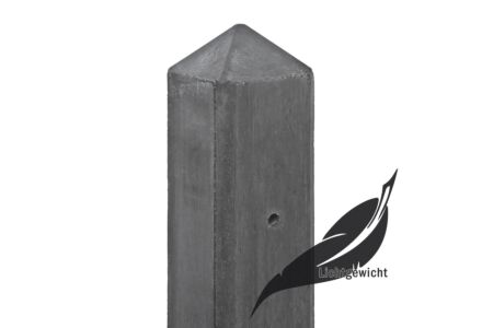 T-paal antraciet diamantkop 10x10x280cm Amstel