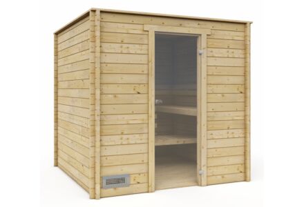 Binnensauna 205 x 205 cm Finse sauna 
