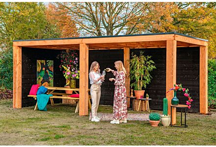 Overkapping Renesse Red Class Wood DHZ bouw 500x313cm