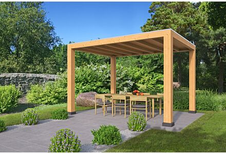 Overkapping Renesse Red Class Wood DHZ bouw 400x313cm