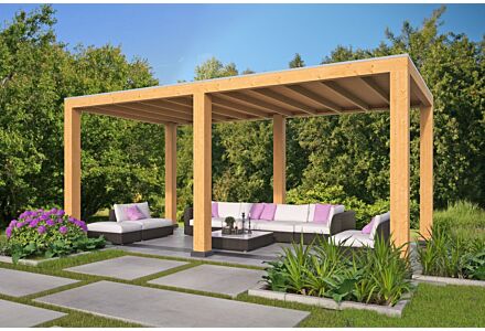 Overkapping Renesse Red Class Wood DHZ bouw 600x313cm