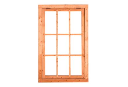 Uitzetraam 9-ruits Red Class Wood 100x155.4cm