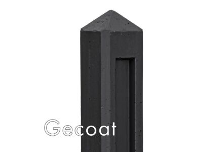 Eindpaal beton antraciet gecoat diamantkop 10x10x145cm Hunze