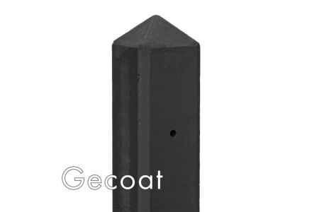 Hoekpaal antraciet gecoat diamantkop 10x10x280cm IJssel