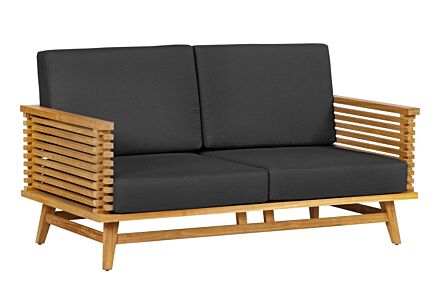Teak 2-zits bank Riverside