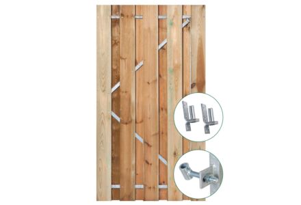 Schuttingdeur Solide geimpregneerd met stalen frame 90x180cm