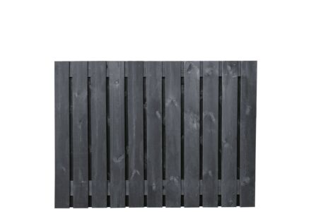 Tuinscherm Stuttgart zwart gespoten 21-planks 130x180cm