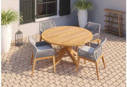 Teak Tuintafel Rond 