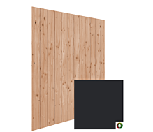 Selecteer 1x Zijwand zwart verticaal 2780 mm