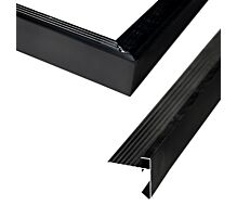 Selecteer Aluminium daktrim-set zwart Bastenaken / Ommen / Rijssen 400