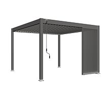 Selecteer Louvrepaneel verticaal antraciet 1/3 van 360cm