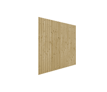 Selecteer Halfhouts rabat wand B