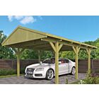 Houten carport zadeldak 400x600cm
