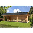 Kapschuur Bergen XL Lariks Douglas 989x452cm type 6 onbehandeld