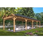 Overkapping zadeldak Hamar XL 1303x445 cm type 9 onbehandeld