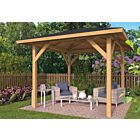 Houten Prieel Kos geschaafd Lariks Douglas 340x340cm