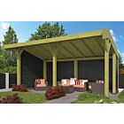 Kapschuur Tongeren DHZ bouw 600x390cm met zwarte wanden