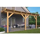 Houten veranda geschaafd Lariks Douglas 400x300cm